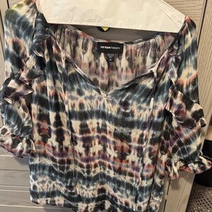 Fifteen Twenty Multicolor Tie-Dye Blouse